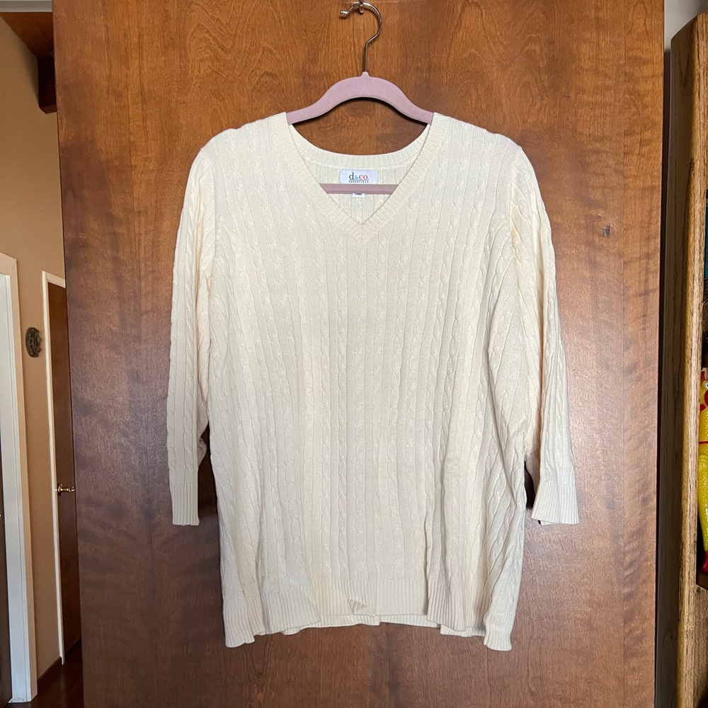 Essentials Cream Women's Sweater